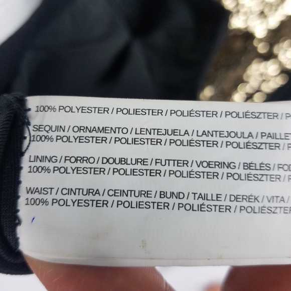 MANGO SEQUINS SHORTS  GOLD SIZE 6 NEW NWT - Picture 7 of 8